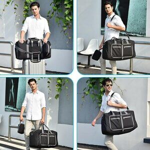 New Duffle Bag Foldable Travel w Shoes Compartment w Adjustable Strap Waterproof